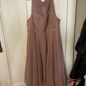 Torrid mauve lace dress